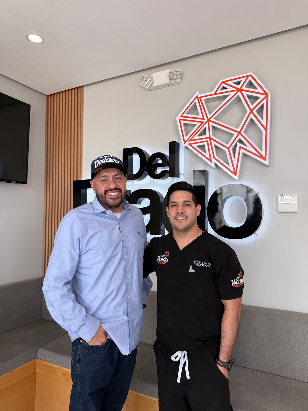 Del Prado patient with Dr. Manny Torres at the clinic